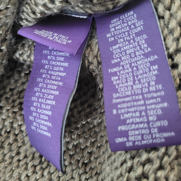 Ralph Lauren Purple Label Silk/Cashmere  Cozy & Rare Sweater💜 - Picture 3 of 6